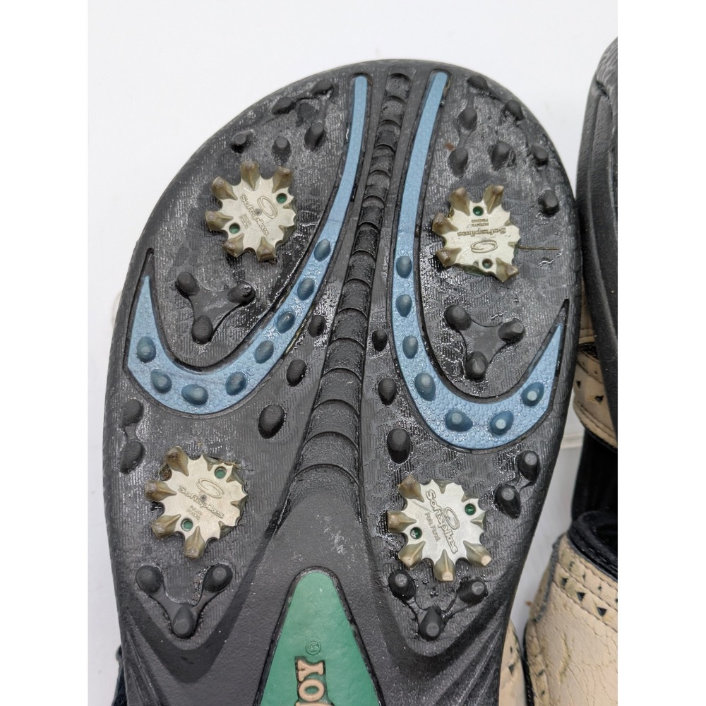 FootJoy Golf Sandals Mens Size 8 Beige Leather Spikeless Comfort Shoes - Picture 8 of 14